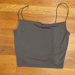 Aeropostale Olive Green Camisole Top with Square Neck